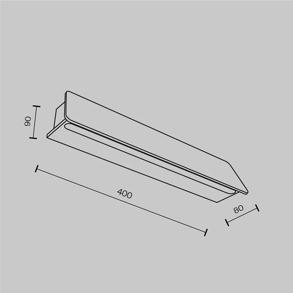 LED-Wandleuchte Trupp - Aluminium - 1-flammig