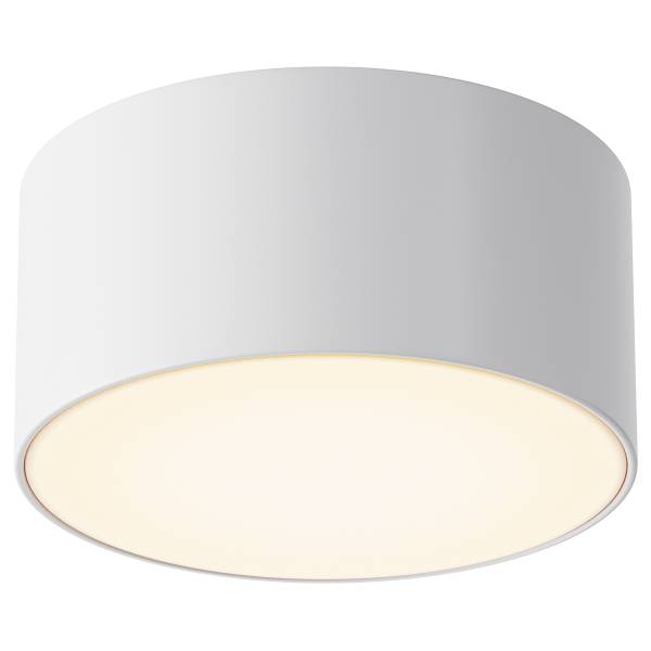 LED-Deckenleuchte Zon - Acrylglas / Aluminium - 1-flammig - Weiß - Durchmesser: 12 cm
