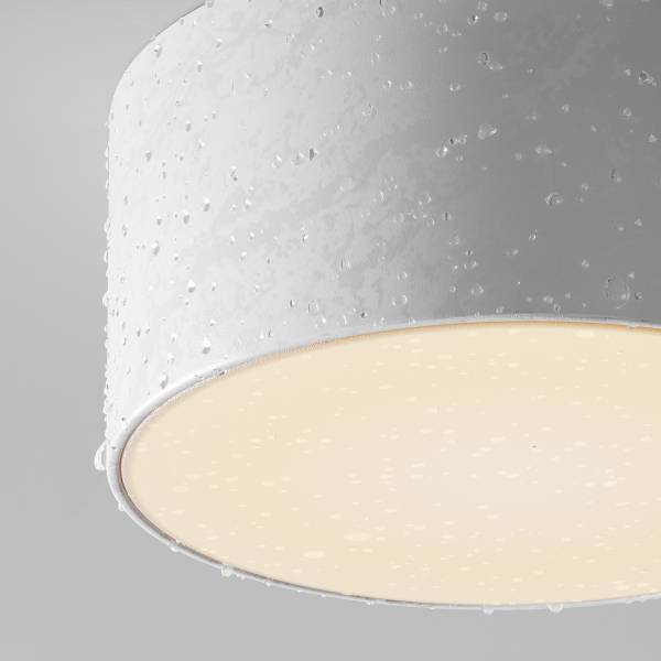 LED-Deckenleuchte Zon - Acrylglas / Aluminium - 1-flammig - Weiß - Durchmesser: 12 cm