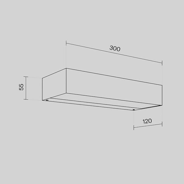 LED-Wandleuchte Lot Typ A - Aluminium - 1-flammig