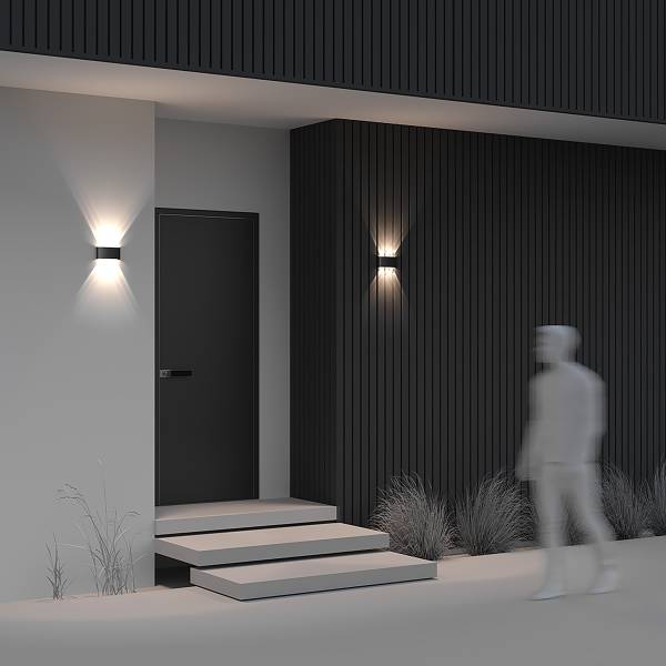 LED-Wandleuchte Strato - Mischmetall - 1-flammig
