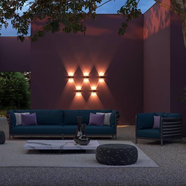 LED-Wandleuchte Strato - Mischmetall - 1-flammig