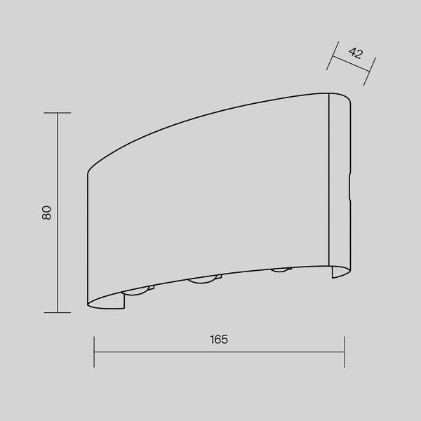 LED-Wandleuchte Strato - Mischmetall - 1-flammig