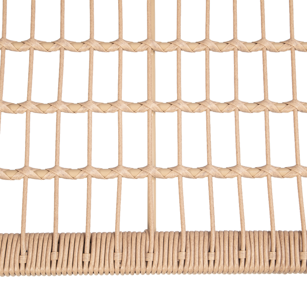 XXL-Gartensessel Vite - Polyrattan / Webstoff - Beige