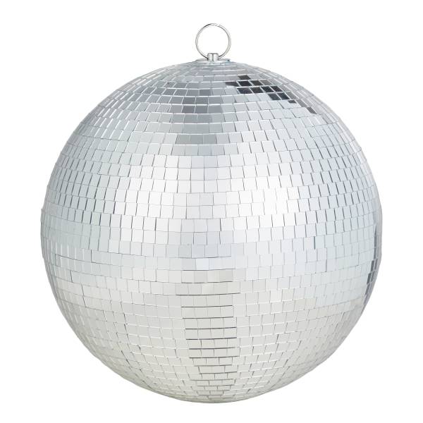 Deko-Kugel DISCO - Glas/Kunststoff - Silber - 28 x 28 cm