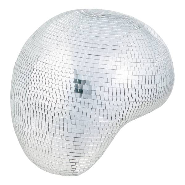 Deko-Kugel DISCO Melting - Glas/Kunststoff - Silber