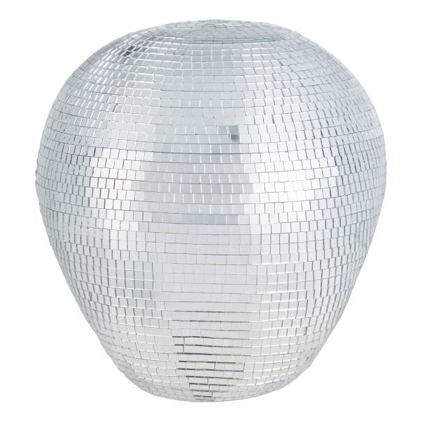 Deko-Kugel DISCO Melting - Glas/Kunststoff - Silber