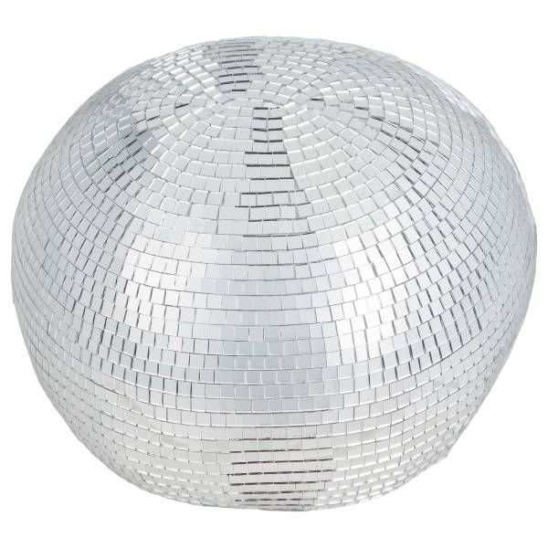 Deko-Kugel DISCO Melting - Glas/Kunststoff - Silber