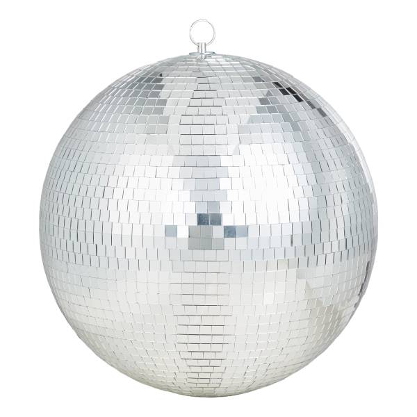 Deko-Kugel DISCO - Glas/Kunststoff - Silber - 37 x 37 cm