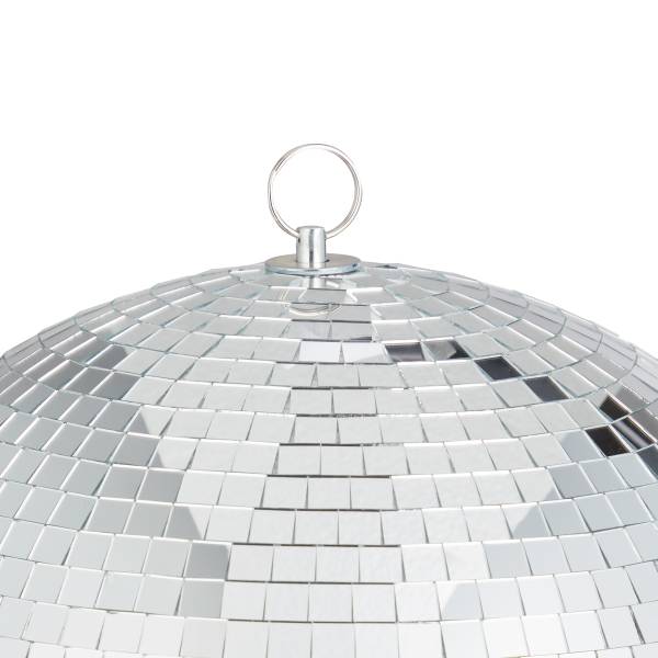 Deko-Kugel DISCO - Glas/Kunststoff - Silber - 37 x 37 cm