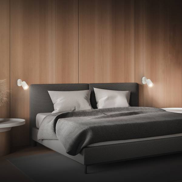 LED Wandleuchte Skaft - Aluminium - Weiß