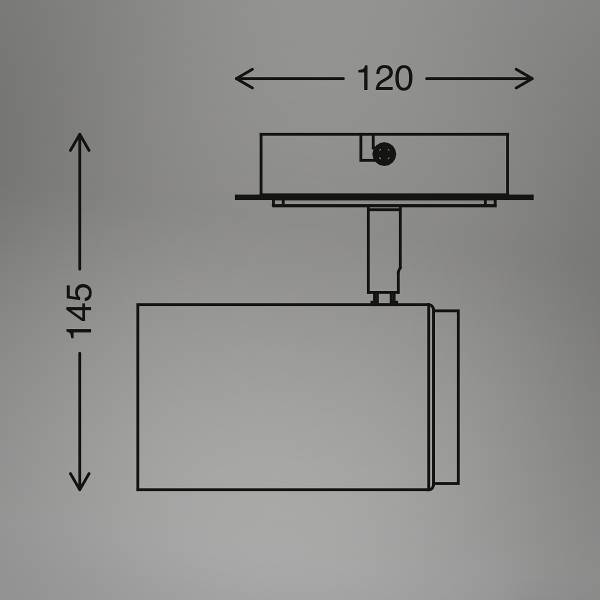 LED Wandleuchte Duta - Aluminium / Gummibaum - Schwarz