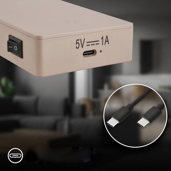 LED Wandleseleuchte Cielo - Polypropylen - Beige
