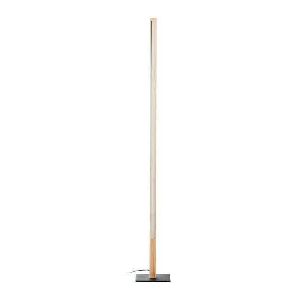 LED-Stehleuchte Arion - Kiefer Teilmassiv / Stahl - 1-flammig