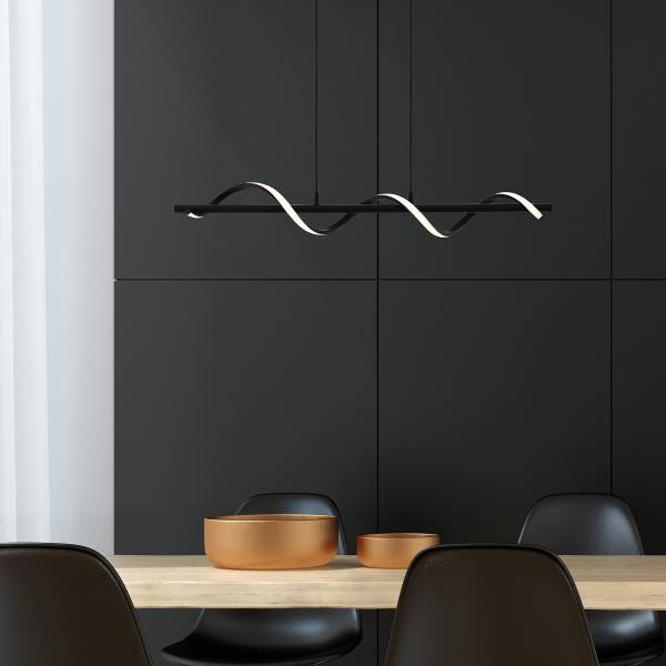LED-Pendelleuchte Eunice - Silikon / Stahl - 1-flammig