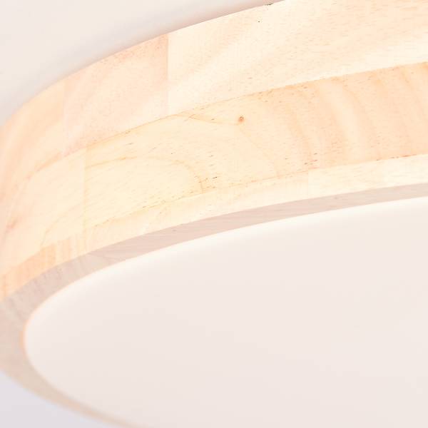 LED-Deckenleuchte Slimline - Polyacryl / Gummibaum Teilmassiv - 1-flammig