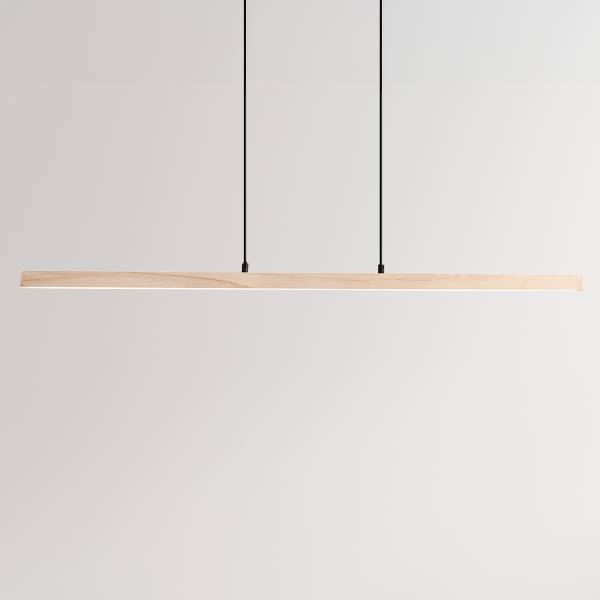 LED-Pendelleuchte Arion - Kiefer Teilmassiv / Stahl - 1-flammig