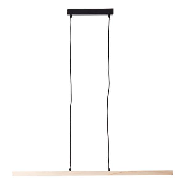 LED-Pendelleuchte Arion - Kiefer Teilmassiv / Stahl - 1-flammig