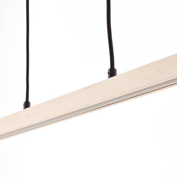LED-Pendelleuchte Arion - Kiefer Teilmassiv / Stahl - 1-flammig