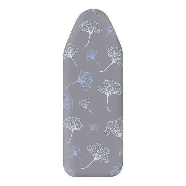 Bügelbrettbezug Ginkgo - Polyester - Grau -  Größe M - 48 x 130 cm