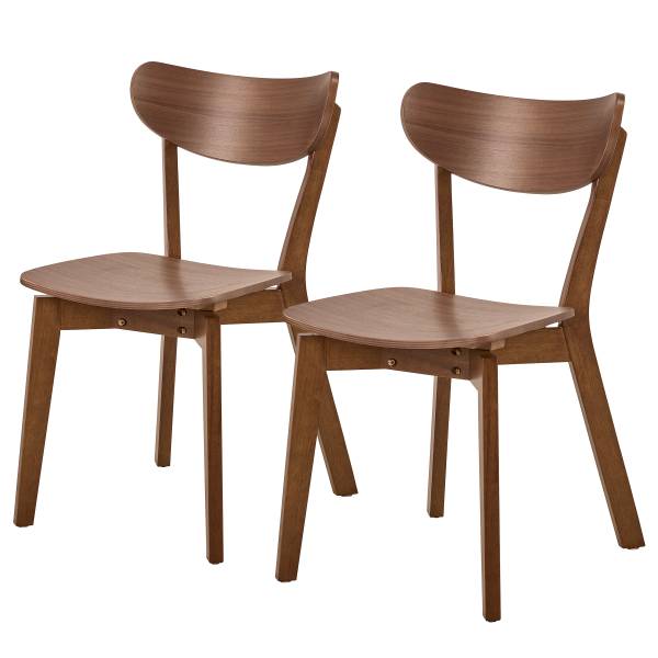 Esszimmerstuhl RIGBY 2er-Set - Walnuss