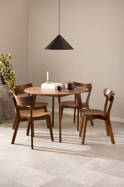 Esszimmerstuhl RIGBY 2er-Set - Walnuss