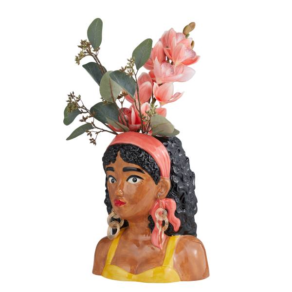 Vase PAOLA - Dolomit - Gelb
