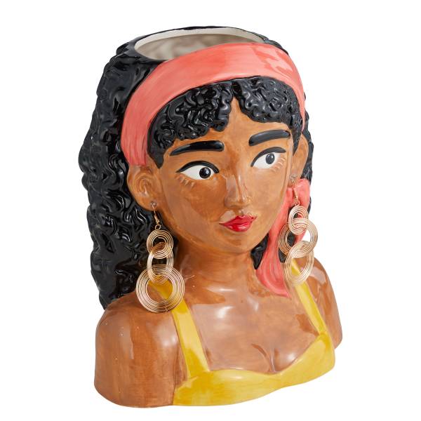 Vase PAOLA - Dolomit - Gelb