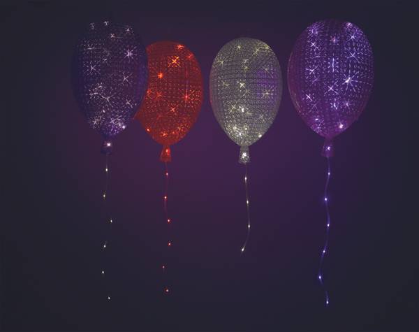 LED-Stehleuchte Orbit - ABS - 1-flammig - Weiß