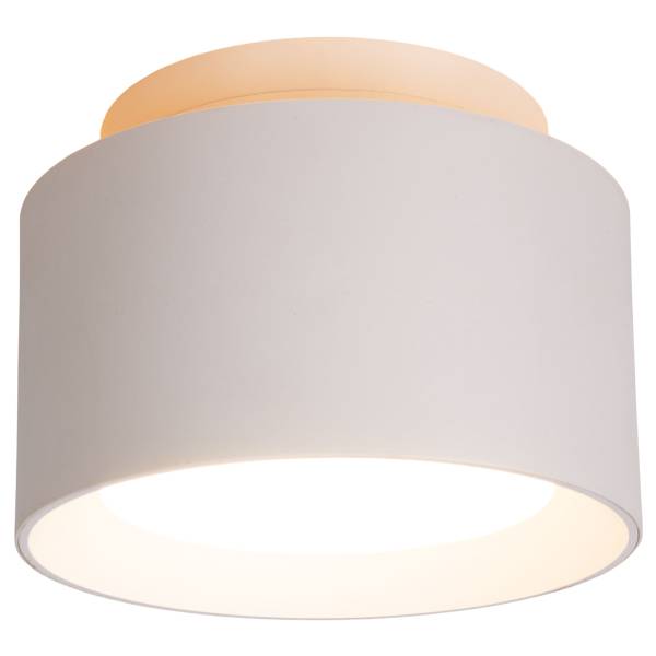 LED-Deckenleuchte Trimes - ABS - 1-flammig - Weiß - Durchmesser: 14 cm