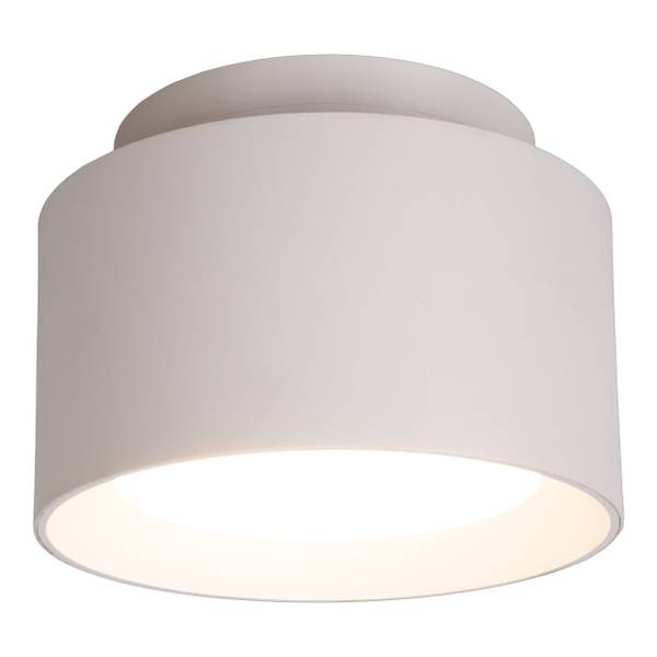 LED-Deckenleuchte Trimes - ABS - 1-flammig - Weiß - Durchmesser: 14 cm