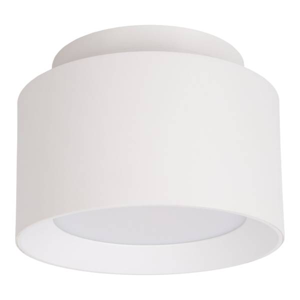 LED-Deckenleuchte Trimes - ABS - 1-flammig - Weiß - Durchmesser: 14 cm