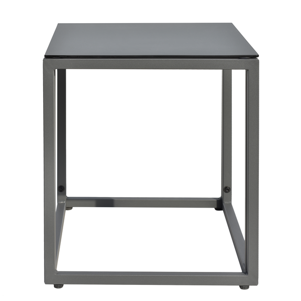 Loungegruppe Moda 3-teilig - Stahl / Webstoff - Grau