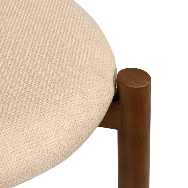 Esszimmerstuhl TARO 2er-Set - Beige / Braun