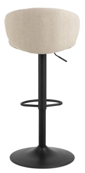 Barhocker Bacavi 2er-Set - Beige - Flachgewebe - Stahl - 46 x 107 x 38 cm