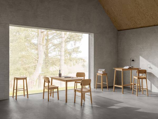 Barstuhl Anggai 2er-Set - Holz - Massivholz - 44 x 105 x 47 cm