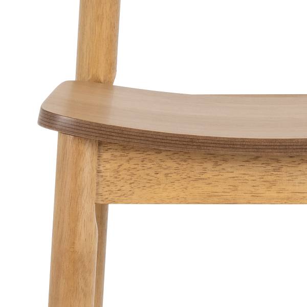Barstuhl Anggai 2er-Set - Holz - Massivholz - 44 x 105 x 47 cm