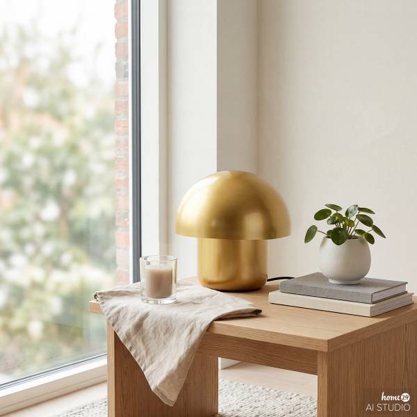 Tischleuchte Rayo - Eisen - 1-flammig - Gold