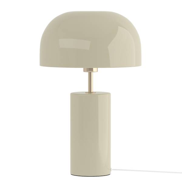 Tischleuchte Ylum - Eisen - 1-flammig - Ivory