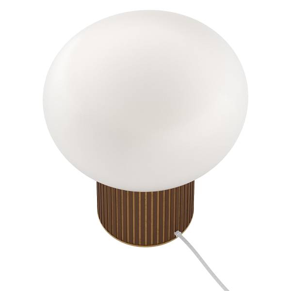 Tischleuchte Luceo - Rattan / Opalglas - 1-flammig