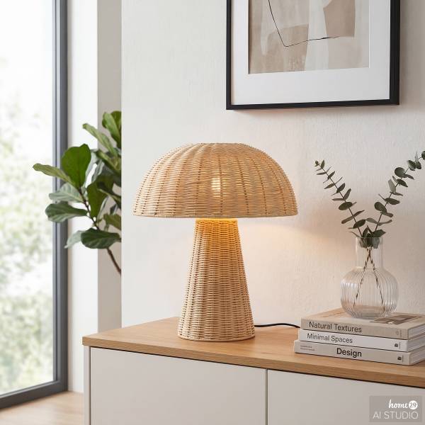 Tischleuchte Molto - Rattan - 1-flammig