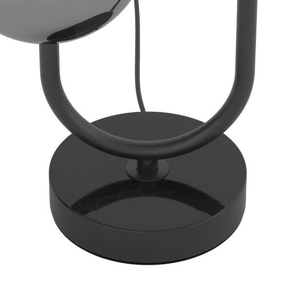 Tischleuchte Orion - Rauchglas / Eisen - 2-flammig - Schwarz