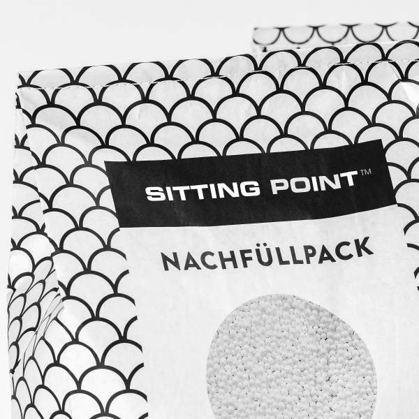 Nachfüllpack EPS Perlen für Sitzsäcke - Weiß - Polyester PVC - 40 x 70 x 30 cm