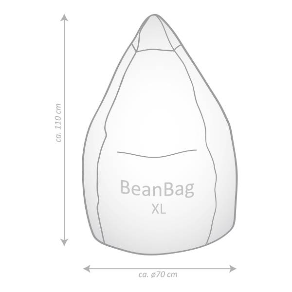Sitzsack BeanBag COMODO XL - Altrosa