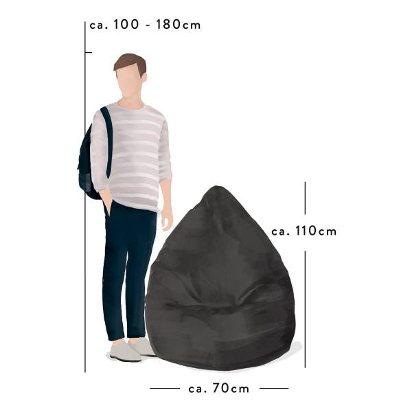 Sitzsack BeanBag COMODO XL - Altrosa