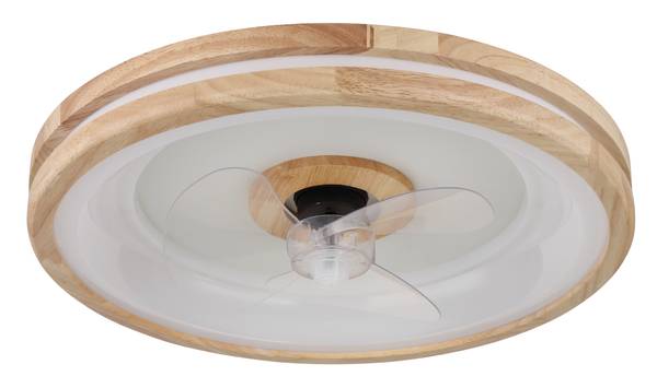 LED-Deckenventilator Gatian Typ A - Acrylglas / Eisen - 1-flammig