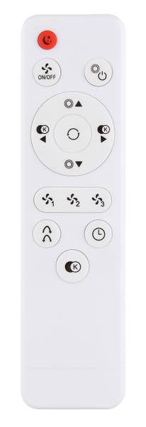 LED-Deckenventilator Gatian Typ A - Acrylglas / Eisen - 1-flammig