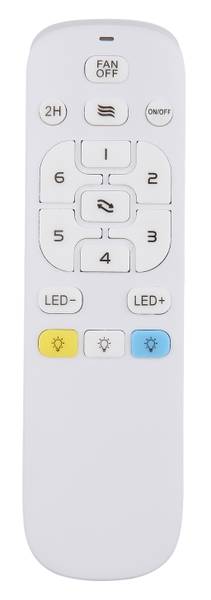 LED-Deckenventilator Bozan - Acrylglas / Eisen - 1-flammig