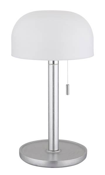 LED-Tischleuchte Norman - Acrylglas / Bambus massiv - 1-flammig - Silber