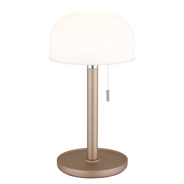LED-Tischleuchte Norman - Acrylglas / Bambus massiv - 1-flammig - Beige
